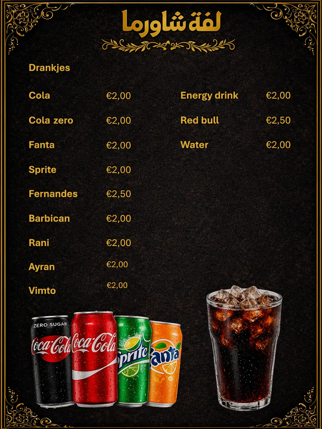 menu photo